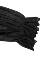Cold Shoulder Flounce Sleeve Bodysuit - Q.B.Accessories