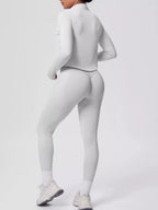 Three-Piece Zip-Up Activewear Set - Q.B.Accessories