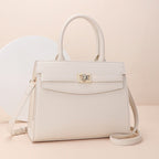 Top Handle Leather Handbag - Q.B.Accessories