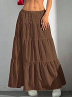 Flowy Tiered Maxi Skirt - Q.B.Accessories