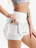 Pocketed High Waist Active Shorts - Q.B.Accessories