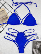 Cutout Halter Neck Two - Piece Bikini Set - Q.B.Accessories