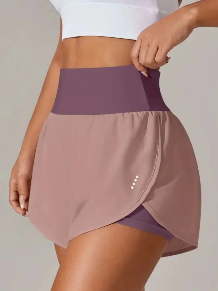 Pocketed High Waist Active Shorts - Q.B.Accessories