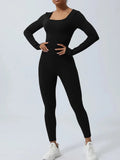 Twisted Backless Long Sleeve Jumpsuit - Q.B.Accessories