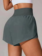 Pocketed High Waist Active Shorts - Q.B.Accessories