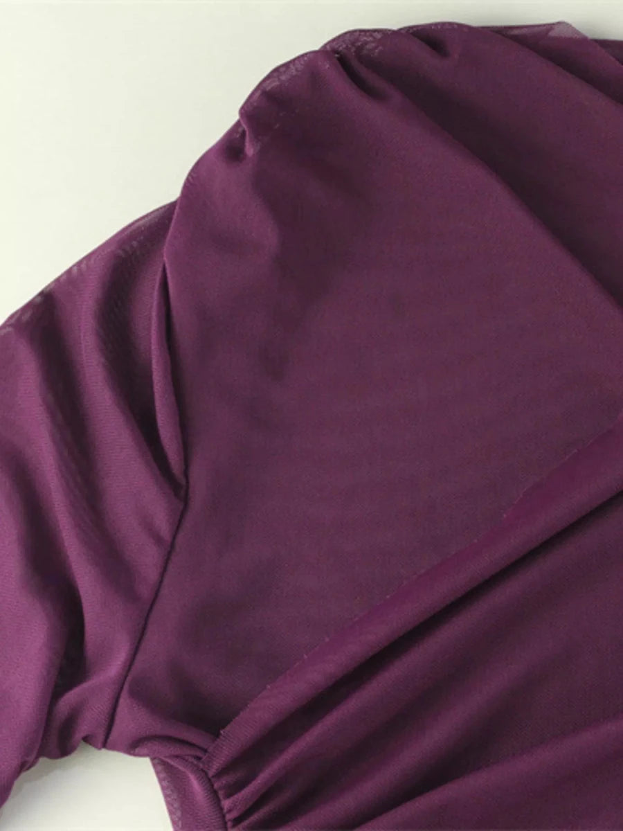 Ruched Bodycon Mini Dress - Q.B.Accessories