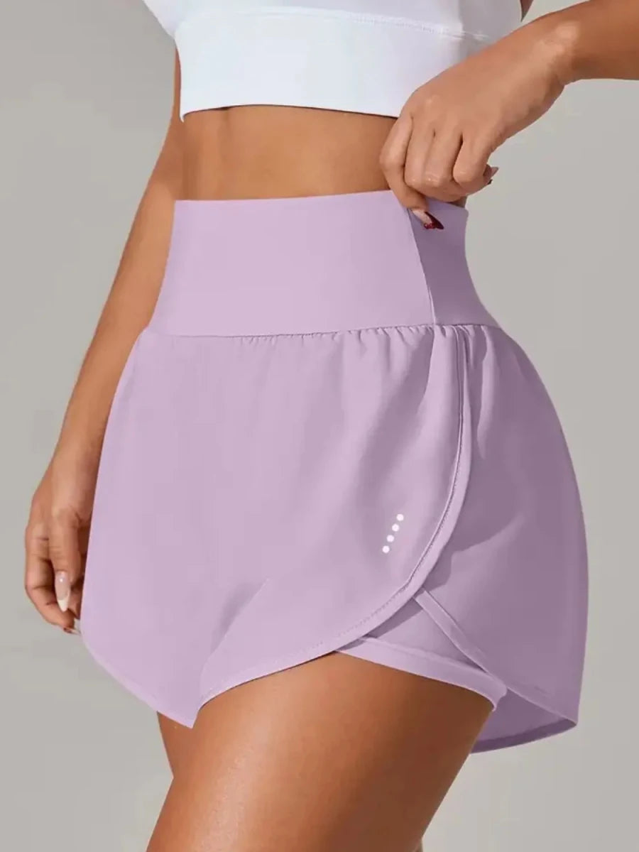 Pocketed High Waist Active Shorts - Q.B.Accessories