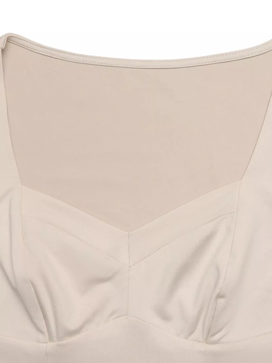 Sweetheart Neck Balloon Sleeve Bodysuit - Q.B.Accessories