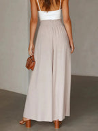 High Waist Wide Leg Pants - Q.B.Accessories