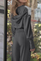 Zip - Up Hoodie and Pants Active Set - Q.B.Accessories