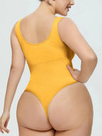 Scoop Neck Wide Strap Shaping Bodysuit - Q.B.Accessories