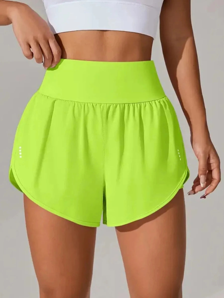 Pocketed High Waist Active Shorts - Q.B.Accessories