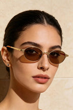 Vintage Oval Sunglasses - Q.B.Accessories