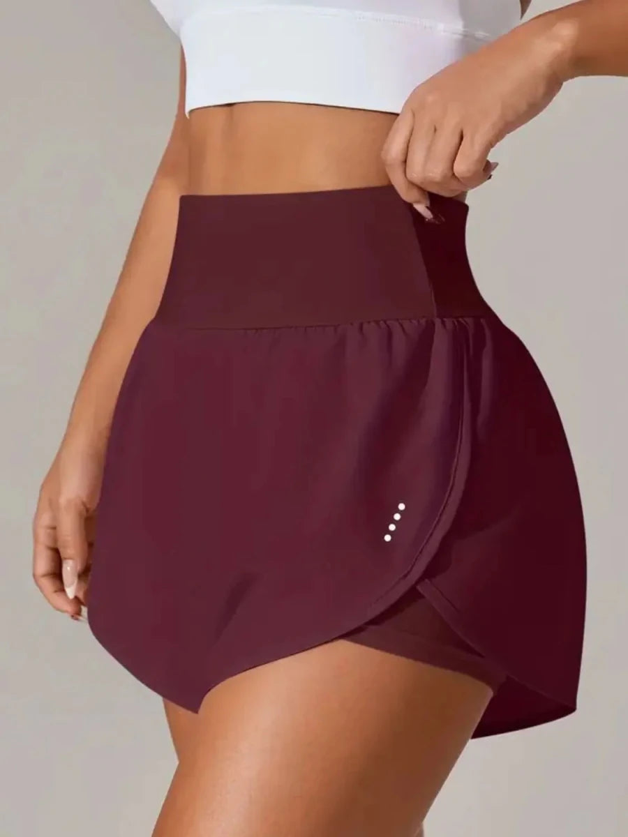 Pocketed High Waist Active Shorts - Q.B.Accessories