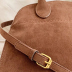 Large Suede Handbag - Q.B.Accessories