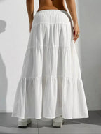 Flowy Tiered Maxi Skirt - Q.B.Accessories