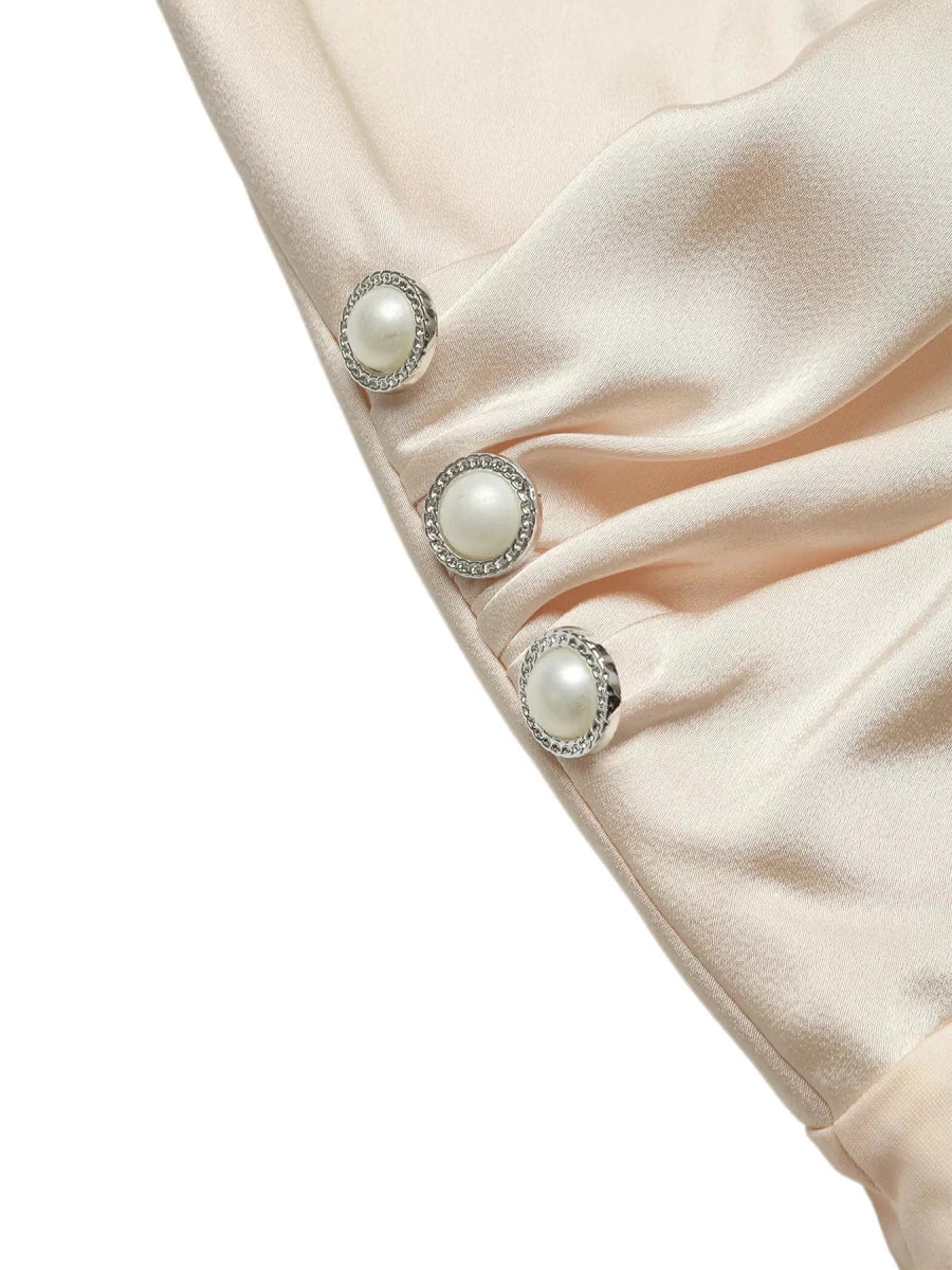 Ruched Spaghetti Strap Bodysuit - Q.B.Accessories