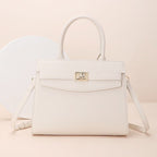 Top Handle Leather Handbag - Q.B.Accessories