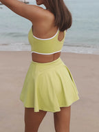 Wide Strap Active Dress with Unitard Liner - Q.B.Accessories