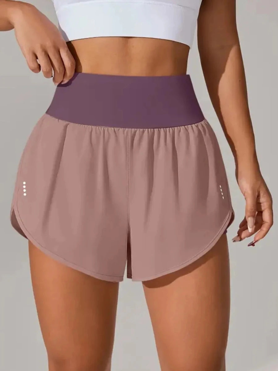 Pocketed High Waist Active Shorts - Q.B.Accessories