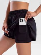 Pocketed High Waist Active Shorts - Q.B.Accessories