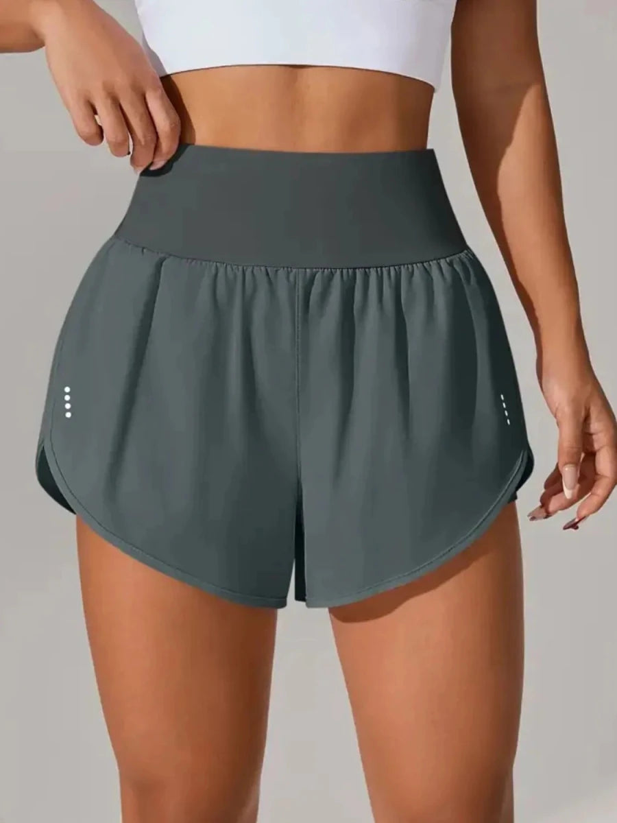 Pocketed High Waist Active Shorts - Q.B.Accessories