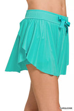 Zenana Ruffle Hem Tennis Skirt With Hidden Inner Pockets - Q.B.Accessories