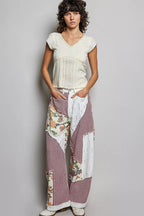 Lace Trim Textured Knit Top – Soft Feminine Style | QBA - Q.B.Accessories