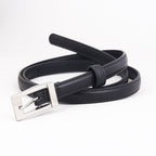 Metal Buckle Leather Belt - Q.B.Accessories